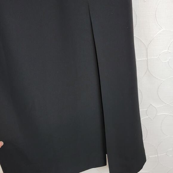 Jones New York Structured Wrap Dress 4 Black‎ Tie Belt Maxi Cocktail Party LBD - Picture 14 of 14